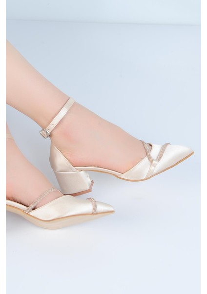 Eco 5 cm Topuklu Kadın Taşlı Ayakkabı