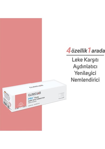 Pro+ Pure Koyu Leke Düzeltici Meso Serum 6 mL x 10 adet