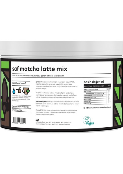 Matcha Latte Mix 120 gr fiyatları