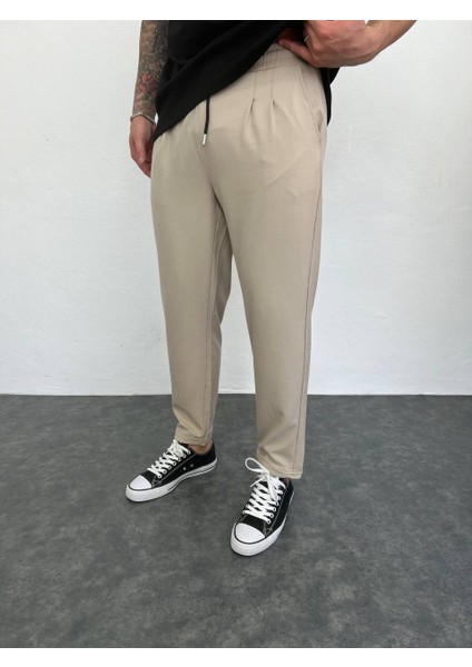 Erkek Pileli Jogger Pantolon