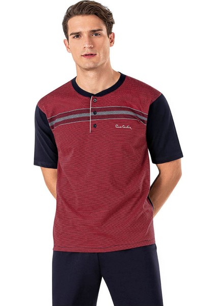 6020 Erkek Jakarlı Kısa Kollu Şortlu 3'lü Pijama Takımı fiyatları