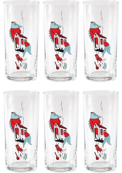 Anason Işleri Balık Evi Rakı Kadehi 6'lı Set