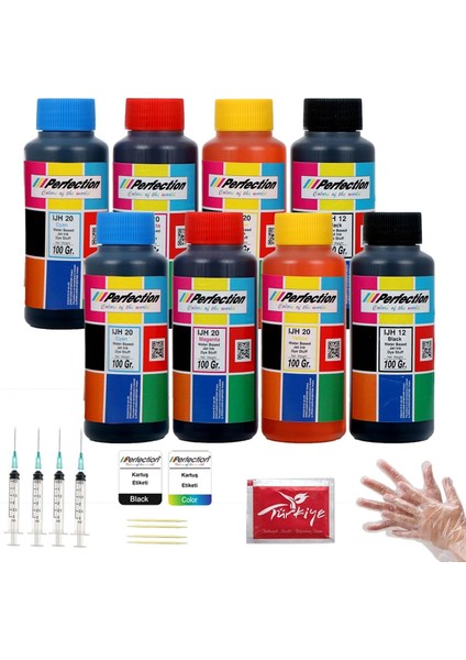 Canon 2 Kartuşlu Yazıcılar Için +++Plus Mürekkep Seti 8X100 Ml.