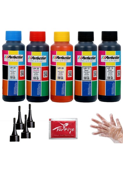 Epson L Serisi Tanklı Yazıcılar Için +++Plus Mürekkep Seti 5X100 Ml.