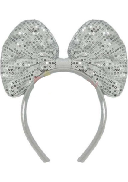 Pullu Papyon Taç Beyaz 19X13 cm