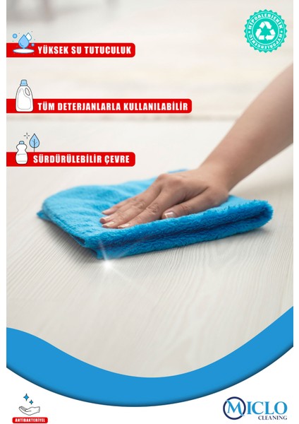 Microfiber Bez 3'lü ve Miclo Yer Bezi