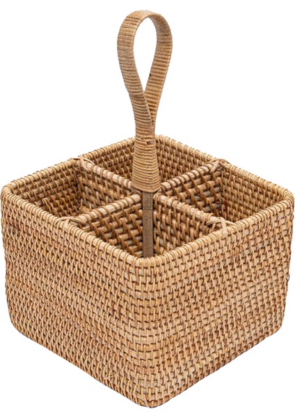 Bohem Kare Rattan Çatallık ve Kaşıklık, Iskandinav, Modern