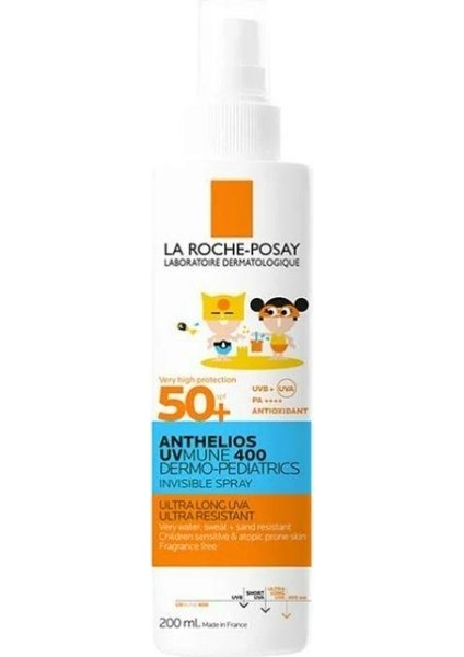 La Roche Posay Anthelios Dermo Pediatrics Invisible Spray Spf 50+ 200 ml