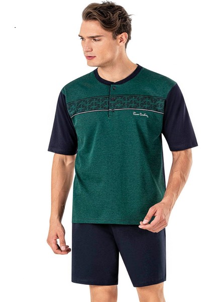 6018 Erkek Jakarlı Kısa Kollu Şortlu 3'lü Pijama Takımı fiyatları