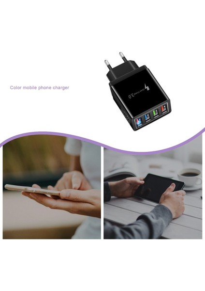 USB Şarj Aleti Hızlı Şarj 4.0 3.0 3.1A Hızlı Şarj Güç Adaptörü Şarj Cihazı Samsung iPhone 11 7x4 Port Cep Telefonu Şarj Cihazı (Yurt Dışından) fiyatları