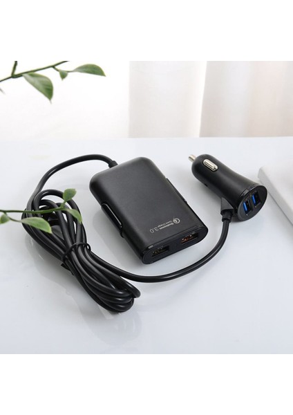 Qc3.0 Hızlı Şarj Araba Bir Dörtlü 4 Port USB Cep Telefonu Şarj Cihazı Araç Şarj Cihazı (Yurt Dışından) fırsatları