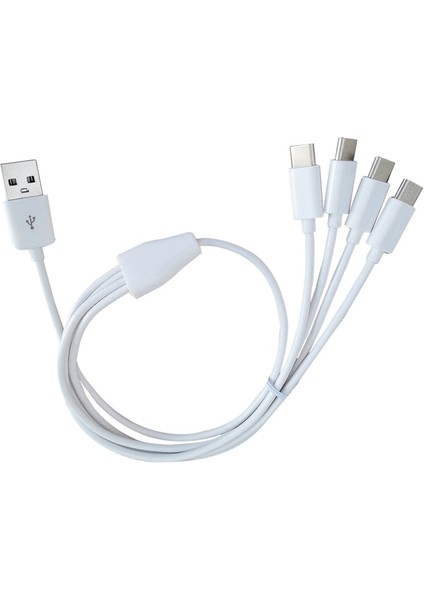Çoklu 4'ü 1 Arada USB C Uzun Şarj Kablosu Şarj Kablosu Çoklu Bağlantı Noktaları Cep Telefonları Için Şarj Kablosu Tip C Konektörü (Yurt Dışından) fırsatları