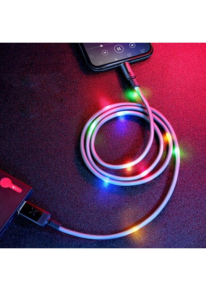 Aydınlık Ses Kontrolü USB Kablosu Tip C Mikro USB Telefon Şarj Kablosu Aydınlatma Araç Şarj Kablosu Telefon Aksesuarları (Yurt Dışından) fiyatları