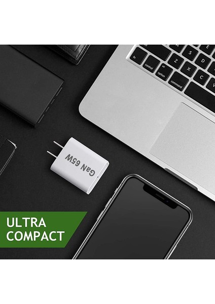 Duvar 65W Hızlı Şarj Cihazı Qc3.0 Gan Telefon Şarj Cihazı Usb-C Bağlantı Noktası Evrensel Tablet Dizüstü Bilgisayar Abd, Ab Ingıltere Au Tak Bloğu iPhone 13/12/11 Pro (Yurt Dışından) indirimleri