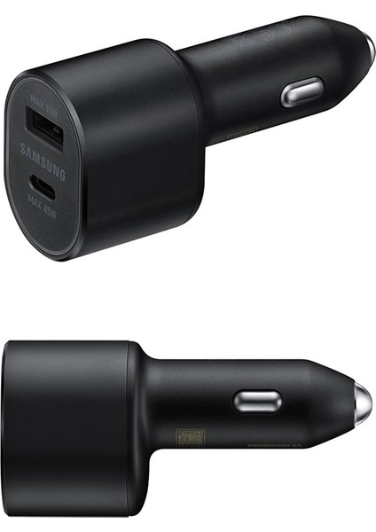 Samsung Süper Hızlı Araç Şarj Cihazı 45W + 15W Çift Bağlantı Noktalı Pd Qc Adaptif Hızlı Şarj Galaxy S22 S21PLUS S9 S10 + NOTE20 Xiaomi iphone (Yurt Dışından) modelleri