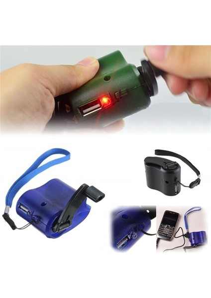Mini Açık Acil Taşınabilir Manuel El Güç USB Şarj Şarj Cihazı El Krank Cep Telefonları Kamp Sırt Çantası Gadget (Yurt Dışından) fırsatları
