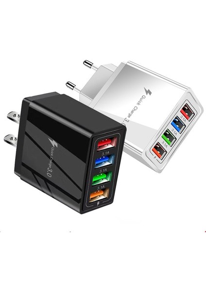 4 Port USB Şarj Aleti Hızlı Şarj 3.0 Telefon Adaptörü Için Huawei Mate 30 Ipone Xiaomi Samsung Cep Telefonu Hızlı Evrensel Şarj (Yurt Dışından) fiyatları