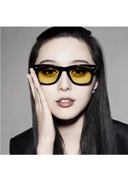 Unisex Kare Sarı Lensler Gece Görüş Gözlükleri Sürüş Gözlük Erkek Kadın Rüzgar Geçirmez Sürüş Gözlüğü (Yurt Dışından) modelleri