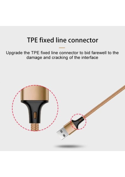 Ryra 3 In 1 Çoklu USB Bağlantı Noktası Hızlı Şarj Kablosu IPhone Huawei Mikro USB C Tipi Şarj Aleti Kablosu Çoklu USB Şarj Kablosu 3A (Yurt Dışından) modelleri