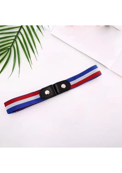 Bir Boyut Elastik Kadın Kemerleri Görünmez Tembel Kemer Yaz Kadınlar Için Tüm Maç Kot Punch-Ücretsiz Kemer (Yurt Dışından)