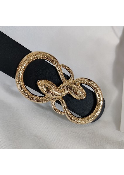 Bayanlar Bel Kemerleri Kadınlar Için Yüksek Kaliteli Büyük Ceinture Femme Lüks Yılan Toka Kemer Cintos Kot Kuşak Elbise Askısı (Yurt Dışından)