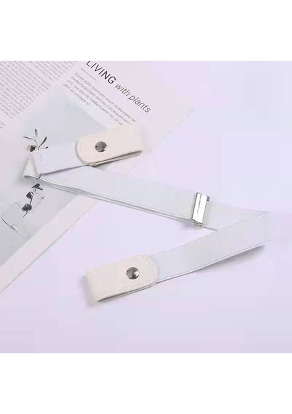 Bir Boyut Elastik Kadın Kemerleri Görünmez Tembel Kemer Yaz Kadınlar Için Tüm Maç Kot Punch-Ücretsiz Kemer (Yurt Dışından) indirimleri