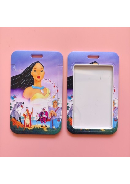 Disney Pocahontas Kadın Kart Tutucu Iş Rozeti Kart Kasa Çerçevesi Abs Çalışan Kılıf Kapak Öğrenci Kordon Isim Kartı Tutucusu (Yurt Dışından) modelleri