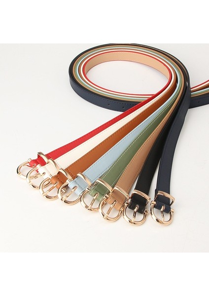 2022 Yeni Moda Geperforeerde Gesp Vrouwen Riem Luxe Tasarımcı Riem Jeans Decoratieve Vrouwen Jurk Dunne Pu Leer Riem (Yurt Dışından) modelleri