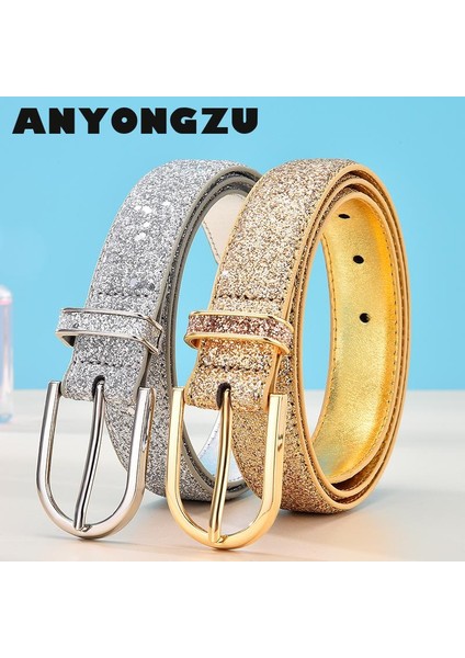 Gümüş Kadın Glitter Kemer Moda Altın Kadın Bel Yüksek Kaliteli Kemer Süper Düşük Lüks Ürünler Podyum Gösterileri Dekorasyon (Yurt Dışından) modelleri