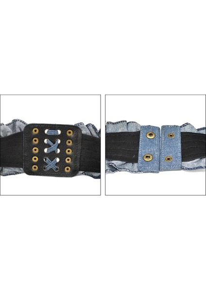 Yüksek Moda Elastik Elbise Kemerleri Kadınlar Için Punk Denim Esnek Kadın Etek Kemerleri Tüm Maç Korse Rahat Kumaş Elbise (Yurt Dışından)
