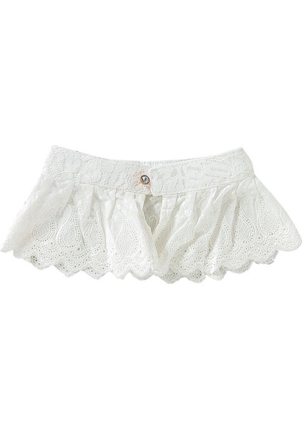 Kadın Yaka Yaka Dantel Beyaz Hollow Yanlış Yaka Bayan Yaka Gömlek Bluz Kazak Kadın Dekor Için Ayrılabilir Yaka (Yurt Dışından)