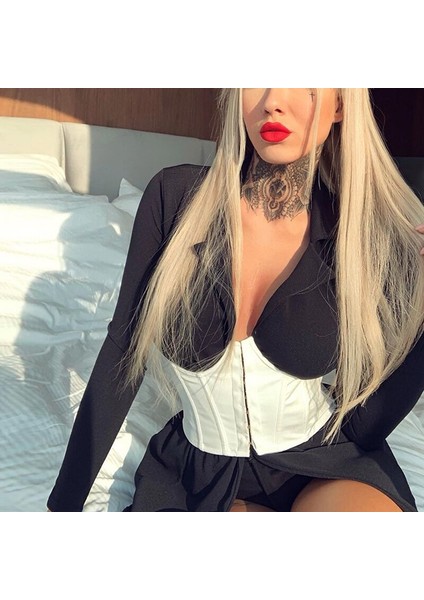 Kadın Moda Geniş Korse Bel Kemeri Bayanlar Elastik Slim Fit Bodycon Zarif Kadın Kuşak Gömlek Elbise Aksesuarları (Yurt Dışından) fırsatları