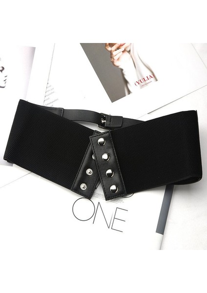 2022 Moda Harajuku Korse Punk Goth Retro Dış Giyim Siyah Bel Mühür Gömlek Elbise Tasarımcısı Tüm Maç Elastik Ayarlanabilir Kemer (Yurt Dışından) indirimleri