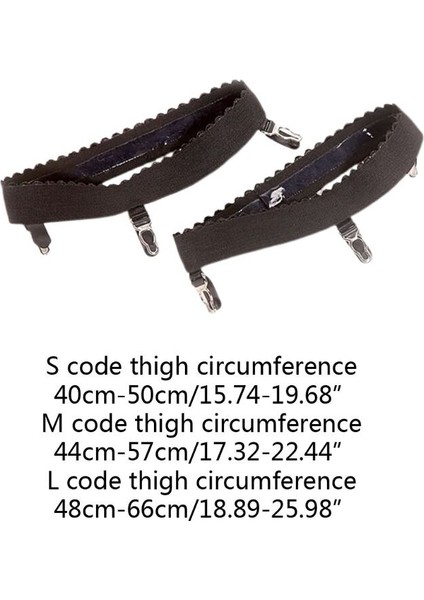 2 Adet/çift Bayan Elastik Anti Kayma Bacak Jartiyer Kemer Halkası Uyluk Yüksek Çorap Jartiyer 3 Klipler Cosplay Kostüm (Yurt Dışından) modelleri