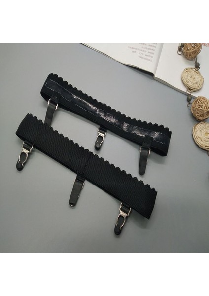 2 Adet/çift Bayan Elastik Anti Kayma Bacak Jartiyer Kemer Halkası Uyluk Yüksek Çorap Jartiyer 3 Klipler Cosplay Kostüm (Yurt Dışından) indirimleri