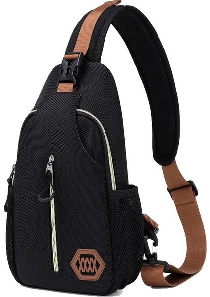 Üst Düzey Iş Erkek Göğüs Seyahat Büyük Kapasiteli Çapraz Omuz Çantası (Yurt Dışından)