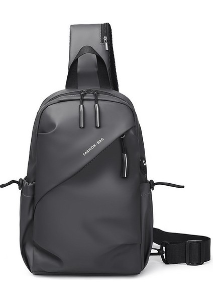 Trendy Marka Erkek Crossbody Çok Fonksiyonlu Su Geçirmez Göğüs Crossbody Omuzdan Askılı Spor Küçük Erkek Sırt Çantası (Yurt Dışından)