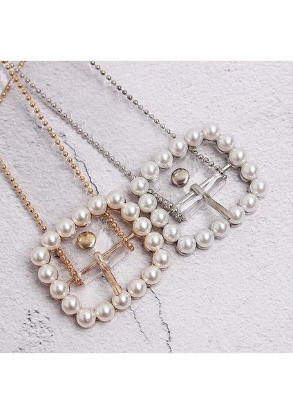 Parel Gesp Pin Transparante Pvc Riemen Voor Vrouwen Bling Strass Pvc Jean Taille Riemen Mode Meisjes Gömlek Jurk Riemen (Yurt Dışından) indirimleri