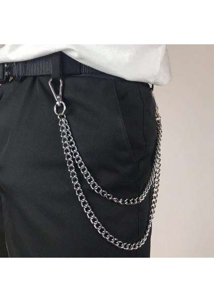 Pantolon Zinciri Moda Unisex Punk Rock Metal Kadın Bel Anahtarlık Erkek Kot Hip-Hop Cüzdan Pantolon Anahtarlık Erkekler 345 (Yurt Dışından)