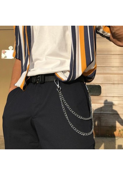 Pantolon Zinciri Moda Unisex Punk Rock Metal Kadın Bel Anahtarlık Erkek Kot Hip-Hop Cüzdan Pantolon Anahtarlık Erkekler 345 (Yurt Dışından) modelleri