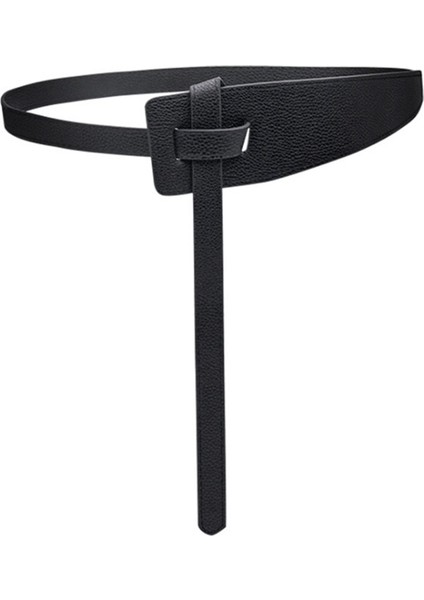 Kadın Düğümlü Kemer Yeni Kravat Pu Kemerler Kadınlar Için Siyah Ince Kemer Elbise Moda Tasarımcısı Yüksek Kalite (Yurt Dışından)