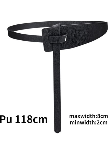 Kadın Düğümlü Kemer Yeni Kravat Pu Kemerler Kadınlar Için Siyah Ince Kemer Elbise Moda Tasarımcısı Yüksek Kalite (Yurt Dışından) modelleri