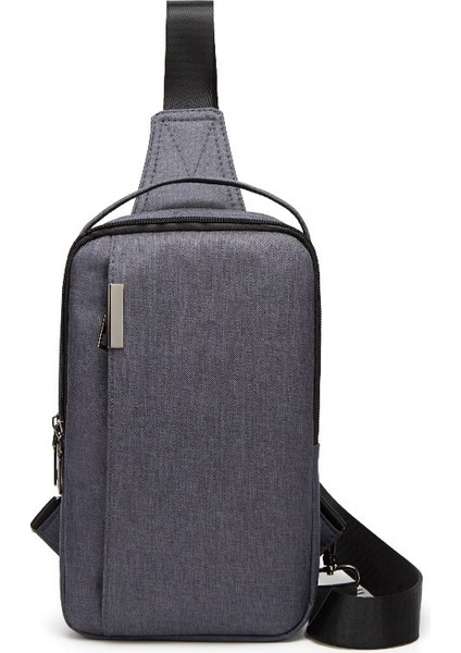 Erkek Göğüs Tuval Küçük Sırt Erkek Omuz Crossbody Çok Fonksiyonlu Erkek Çanta (Yurt Dışından)