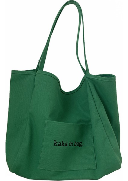 Gündelik Kanvas Çok Yönlü Büyük Kapasiteli Omuz Çantası (Yurt Dışından)