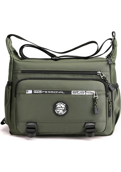 Büyük Kapasiteli Erkek Omuzdan Askılı Çok Cepli Crossbody Erkek Iş Sırt Iş Erkek Alet Çanta (Yurt Dışından)
