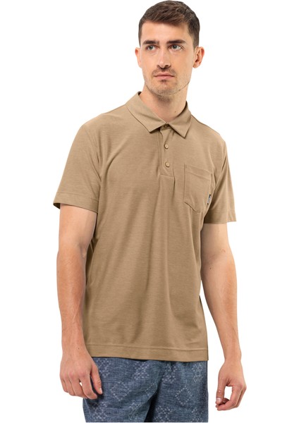 Jack Wolfskin Terral Erkek Kısa Kollu Polo T-Shirt