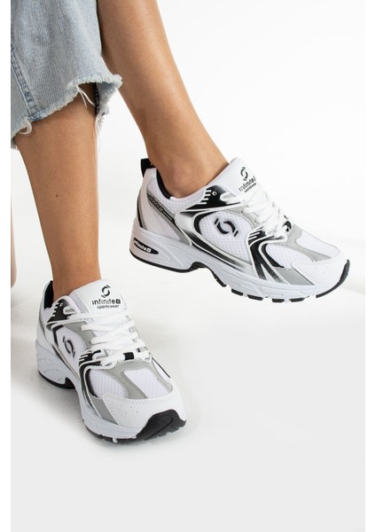 Kadın Beyaz Spor Ayakkabı Günlük Rahat Air Taban Sneaker N100