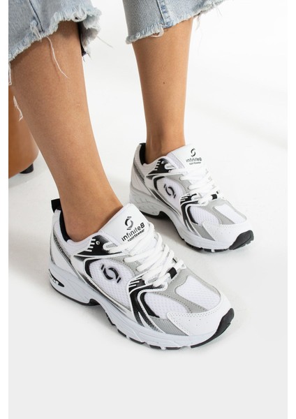 Kadın Beyaz Spor Ayakkabı Günlük Rahat Air Taban Sneaker N100 modelleri