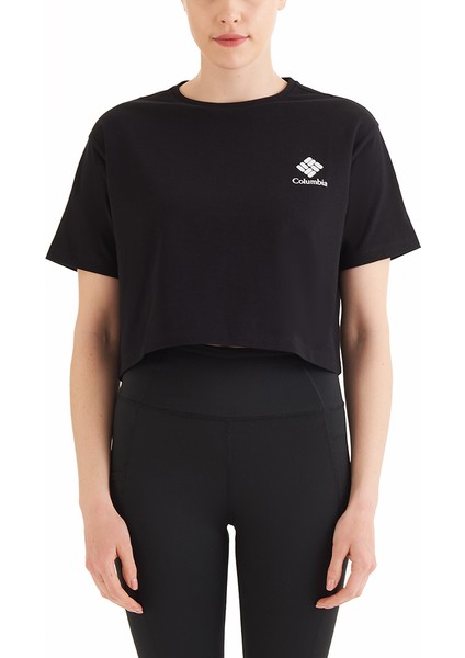 Csc Framed Halftone Logo Kadın Kısa Kollu T-Shirt