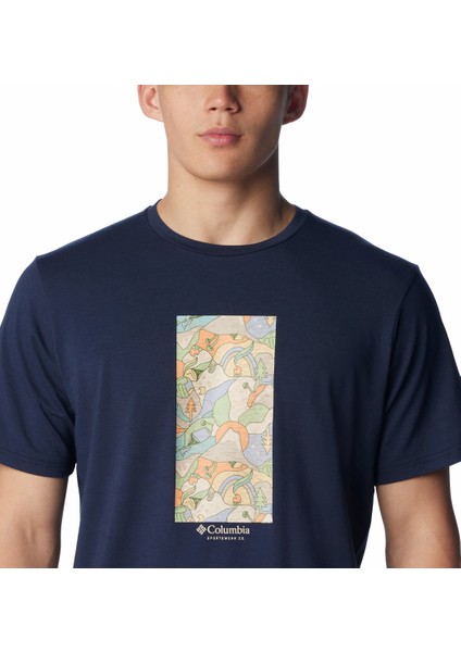 Men's Sun Trek Graphic Erkek Kısa Kollu T-Shirt fırsatları